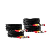 4-Pack of 30ft Premade Siamese CCTV Video + Power Cable